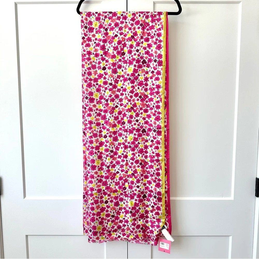 Kate Spade Marker Floral Silk Scarf